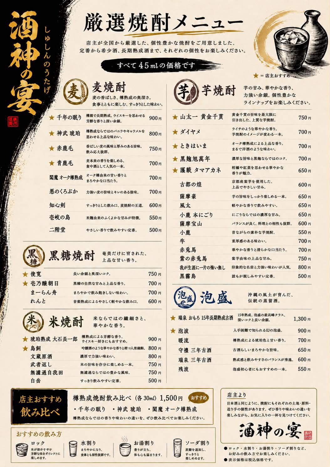 ドリンクメニュー2